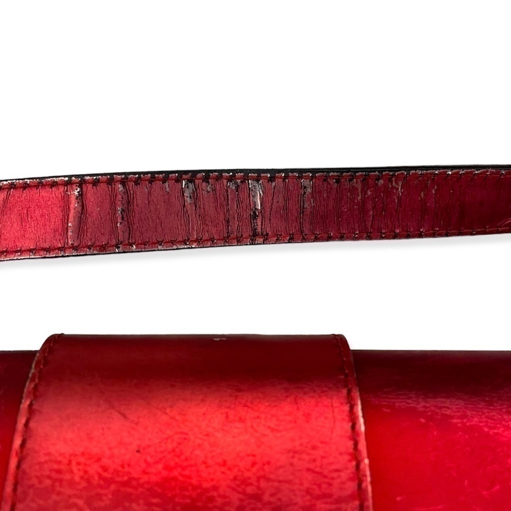 FENDI Authentic Metallic Red Leather Baguette Compilation - Picture 16 of 16